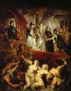 Peter Paul Rubens maria av medicis ankomst till hamnen i marseilles efter gifrermalet med henrik iv av frankrike France oil painting artist